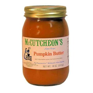 McCutcheon's Home Recipe Pumpkin Butter; Creamy Texture; Deep Rich Pumpkin Pie Flavor; All Natural; No Preservatives; Made In The USA; 18 ounces