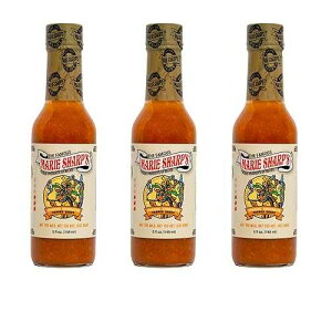 Marie Sharp's Marie Sharp s Smoked Habanero Pepper Sauce, 5 oz Belizean Hot Sauce with Bold Smoke & Heat All-Natural, Gluten-Free (Pack of 3)