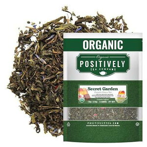 Organic Positively Tea Company�A�V�[�N���b�g�K�[�f���A�Β��A���[�Y���[�t�A16�I���X Organic Positively Tea Company, Secret Garden, Green Tea, Loose Leaf, 16 Ounce