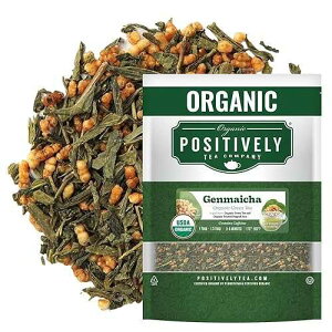 Organic Positively Tea Company, Genmaicha, Green Tea, Loose Leaf, 16 Ounce