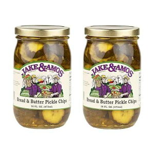 �W�F�C�N & �G�C���X �u���b�h & �o�^�[ �s�N���X - (2) 16 �I���X�r Jake & Amos Bread & Butter Pickles - (2) 16 Ounce Jars