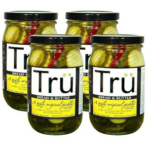 Tru Tru Bread & Butter Pickles ? Pure Natural Pickles with Perfect Balance of Seasonings - No Colors, Oil, Emulsifiers | Purely Natural & No Gluten | Classic Original Flavor Since 1900s | 16 Fl Oz (Pack of