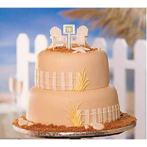 CakeSupplyShop �z���C�g �X���[�� �~�j ���� Adirondack �v���X�`�b�N �r�[�`�`�F�A �����L�O�� �P�[�L �f�R���[�V���� �g�b�p�[ (2�Z�b�g) CakeSupplyShop Celebrations CakeSupplyShop White Small Mini Decorative Adir