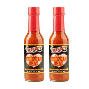Marie Sharp's Marie Sharp�fs Belizean Heat Habanero Pepper Sauce, 5 oz | Extra Hot Gourmet Hot Sauce from Belize | All-Natural, No Artificial Preservatives | Bold Flavor with Fiery Kick (Pack of 2)