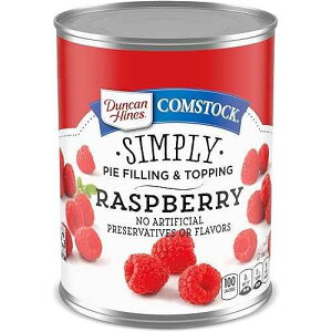 Duncan Hines Comstock Raspberry Pie Filling and Topping, 21 oz. (Pack of 8)