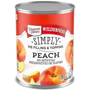 Duncan Hines Wilderness Peach Pie Filling and Topping, 21 oz. (Pack of 8)