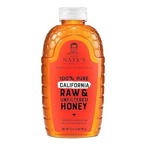 Nature Nate's Nate's California 100% Pure, Raw & Unfiltered Honey - 32 oz. Squeeze Bottle - All-natural Sweetener