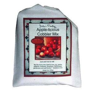 Julia's Pantry Apple Cinnamon Cobbler Mix, 9oz Cloth Gift Bag