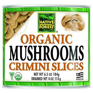 Native Forest Organic Sliced Crimini Mushrooms, 4 Ounce Cans (Pack of 12)