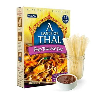 A Taste of Thai Pad Thai Rice Noodles Restaurant-Quality Thai Flavor in Minutes Vegan, Gluten-Free, Non-GMO, No Preservatives Perfect for Stir-Fries, Soups & Asian Dishes 9 oz (Pack of 1)