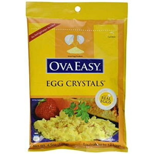 Ova Easy Dehydrated Egg Crystals - Powdered Eggs Made From All-Natural Ingredients - Easy-To-Prepare Egg Powder - Dehydrated Food Perfect for Camping & Backpacking - Pack of 6-5.1 oz. bags Ova Easy Dehydrated Egg Crystal
