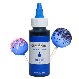 Chefmaster Blue Candy Color True-Tone Shades Oil-Based Professional-Grade Dye Easy-to-Use 2 oz