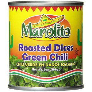 Mama Fresca �p�؂胍�[�X�g�O���[���`���A7�I���X (24�p�b�N) Manolito Mama Fresca Diced Roasted Green Chili, 7-Ounce (Pack of 24)