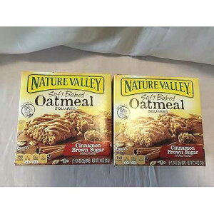 Nature Valley�A�\�t�g�x�C�N�h�I�[�g�~�[���X�N�G�A�A�V�i�����u���E���V���K�[�A7.44�I���X�{�b�N�X�i... Nature Valley, Soft-Baked Oatmeal Squares, Cinnamon Brown Sugar, 7.44oz Box (...