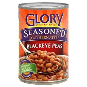 Glory Foods, ���t���ς݁A�u���b�N�A�C�s�[�Y�A15�I���X�ʁi6�p�b�N�j Glory Foods, Seasoned, Blackeye Peas, 15oz Can (Pack of 6)