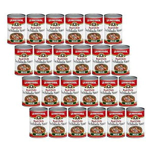 La Preferida Red Enchilada Sauce, Mild (Authentic Mexican Sauce for Enchiladas, Burritos, Tacos & Classic Mexican Meals) ? No MSG or Artificial Flavors,10 OZ. (Pack of 24)