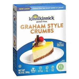 Kinnikinnick - Graham Style Crumbs - Gluten Free, Allergy Friendly Vegan Graham Cracker Crumbs - 10.5 oz. Box