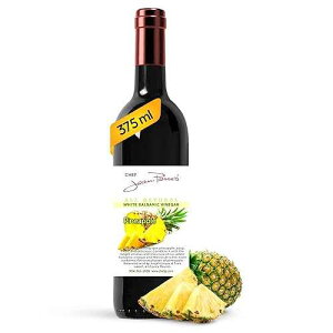 Chef Jean-Pierre's Chef Jean Pierre's Italian Balsamic Vinegar - 375ml (12.5oz) Rich Golden Pineapple Flavor, 12-Year Traditional Barrel Aged - Ideal For Enhancing Your Meals