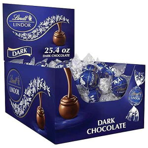Lindt Chocolate Lindor Truffles, Dark Chocolate, Great for Holiday Gifting, 60 Count(Pack of 1)