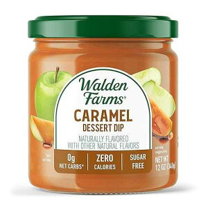 Walden Farms Caramel Dessert Dip ? Zero Calorie, Sugar Free, Keto & Fat Free Sweet Topping for Apples, Desserts & More ? 2-Pack, 12 oz Bottles
