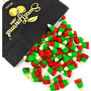 SweetGourmet Holiday Candy Corn Red, White & Green Reindeer Corn Bulk Christmas Candy 2 Pounds