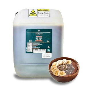 BLUEGREEN BLUE GREEN ORGANICS, Agave syrup, Agave, Gluten Free, Organic, Sweetener, coffees, pancakes or any baked good, Family-friendly, For restaurants, Sugar substitute, Raw, 57.3 Lb