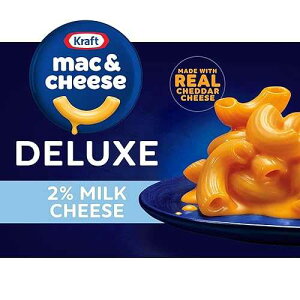 Kraft Deluxe Mac and Cheese, 1 Box, for Easy Dinner or Dinner Sides, Sauce Made with 2% Milk Cheese, No Artificial Dyes or Flavors, 14 oz Kraft Mac & Cheese Kraft Deluxe Mac and Cheese, 1 Box, for Easy Dinne