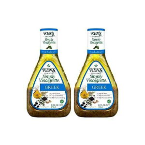 Ken's Steakhouse Simply Vinaigrette Greek Dressing, Gluten Free with No Artificial Flavors, Preservatives or High Fructose Corn Syrup, 16 FL OZ Bottle (Pack of 2) Ken's Steak House Ken s Steakhouse Simply Vinaigrette