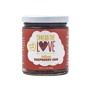 Spread The Love Artisan Jam, Raspberry (All Natural, Vegan, Non-GMO, Gluten-free, No added Salt, No Pectin)