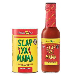 Slap Ya Mama Louisiana Style Variety Pack, Cajun Original Blend Spice Mix 8 Ounce Can and Cajun Hot Sauce 5 Ounce Bottle