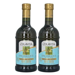 Colavita Greek Extra Virgin Olive Oil Pack of 2 Glass Bottle