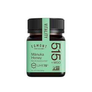 EGMONT HONEY Manuka Honey MGO 515+ UMF 15+ - NON-GMO, Kosher, Recycled plastic jar, Traceable 100% Pure Authentic New Zealand Honey 8.8oz (250g) EGMONT HONEY Manuka Honey MGO 515+ UMF 15+ NON-GMO, Kosher, Recycled