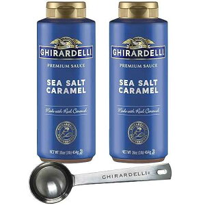 �M���f�� �V�[�\���g �L�������� �v���~�A�� �\�[�X 16�I���X �X�N�C�[�Y�{�g�� (2�p�b�N) �M���f���������o���X�^�X�v�[���t�� Ghirardelli Sea Salt Caramel Premium Sauce 16 oz Squeeze Bottle (Pack of 2) w