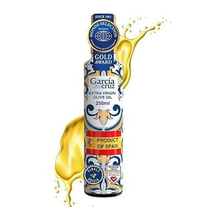 Garcia DE LA cruz 1872 GARCIA DE LA CRUZ - Organic Extra Virgin Olive Oil, Master Miller Premium Oil, Almond and Tomato Tones, Smooth Body, Sourced in Spain, Montes de Toledo, Glass Bottle - 250 ml