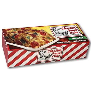 Claxton Fruit Cake - 2 Lb. Regular Recipe - Solid Loaf