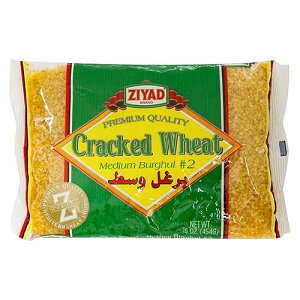 Ziyad Cracked Wheat Bulgur Fiber-Rich Whole Grain, Nutty Flavor & Chewy Texture Ideal for Tabbouleh, Kibbeh, Curries, Soups & Salads Easy 30-Minute Prep, Vegan No. 2 Medium, 16oz