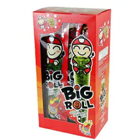 タオカエノイ ビッグロール パリパリ焼き海苔ロール スパイシー味 1箱9袋入り - 3箱 Tao Kae Noi Big Roll Crispy Grilled Seaweed Roll Spicy Flavour 9 Packets Per Box - 3 Boxes
