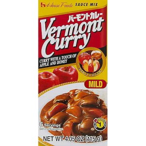 House Foods Vermont Curry, Mild, 4 Ounce Boxes (Pack of 10)
