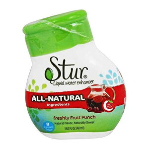 Stur Liquid Water Enhancer | Fruit Punch | Sweetened with Stevia | High in Vitamin C & Antioxidants | Sugar Free | Daily Hydration & Workout Recovery | Zero Calories | Keto | Vegan (1 Bottle)