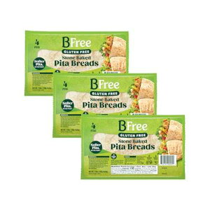 ??? ??? ?? ?? ?? ?? ???, 220g (3? ?) Bfree Gluten Free Stone-Baked Pita Bread, 7.76 Oz. (Pack of 3)