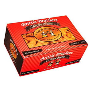 Brittle Brothers Cashew Brittle - 8 oz. Box : Voted #1-4x�fs more Nuts - Gift Pack Cashew Pecan Bacon Corporate Christmas Mother Father Chocolate