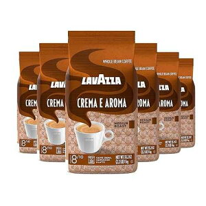 Lavazza ���[�X�g�R�[�q�[���A�N���} E �A���}�A2.20 �|���h (6 �p�b�N) Lavazza Roasted Coffee Beans, Crema E Aroma, 2.20 lbs (Pack of 6)