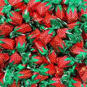 LAETAFOOD Arcor Strawberry Filled Bon Bons | 1 Pound Bag - Approx. 60 Count | Christmas Candy | Strawberry Bon Bons |Hard Candy Individually Wrapped |