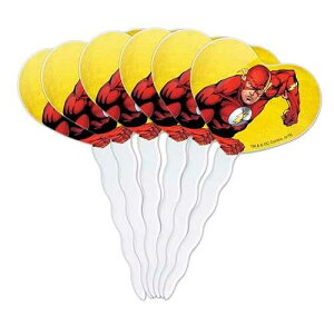 GRAPHICS & MORE The Flash Character Heart Love Cupcake Picks Toppers Decoration Set of 6