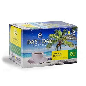 Day To Day Coffee Day To Day 12-Count Jamaican Me Crazy, Light Roast Single Serve Coffee Pods for K-Cup Keurig Brewers