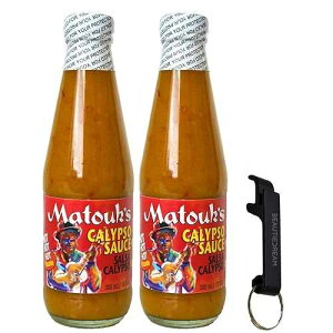 Matouk �̃J���v�\�\�[�X 10 �I���X�{�g�� (2 �p�b�N) �L�[�`�F�[���𔲂��t���A�������ꂽ O That's Good Packaging (2 �p�b�N) Matouk's Calypso Sauce 10-Ounce Bottles (Pack of 2) with Keychain Bottle Opener in Sealed O 