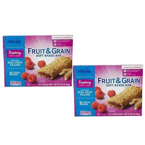 FCV Millville Fruit & Grain Soft Baked Bar Naturally Flavored Real Fruit Filling: Raspberry - 16 ct.