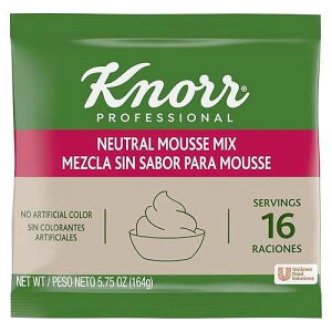 Knorr Professional Neutral Mousse Dessert Mix No Artificial Colors, 5.75 oz (Pack of 10)