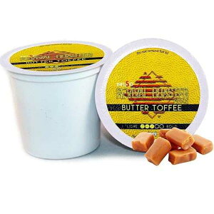 InfuSio Butter Toffee Coffee Pods, Single Serve Coffee Pods for Keurig K Cups Brewers - Premium Roasted 96 Count