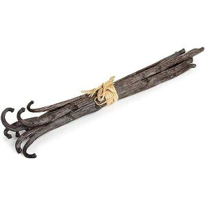 Vanilla Bean Kings 5 Vanilla Beans - Whole Gourmet Grade A Pods for Baking, Homemade Extract, Brewing, Coffee, Cooking - Tahitian
